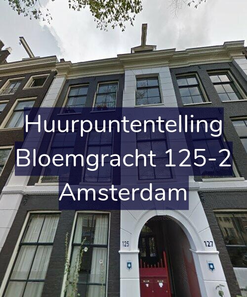 Foto gevel Huurpuntentelling voor Bloemgracht 125-2, Amsterdam