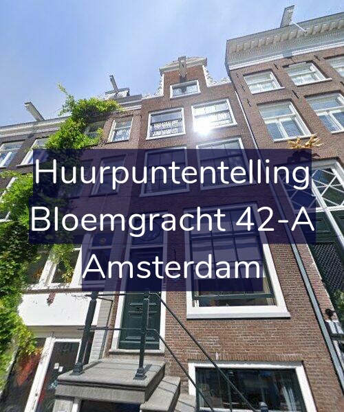 Foto gevel Huurpuntentelling voor Bloemgracht 42-A, Amsterdam