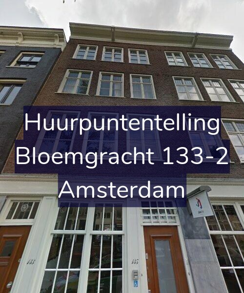 Foto gevel Huurpuntentelling voor Bloemgracht 133-2, Amsterdam