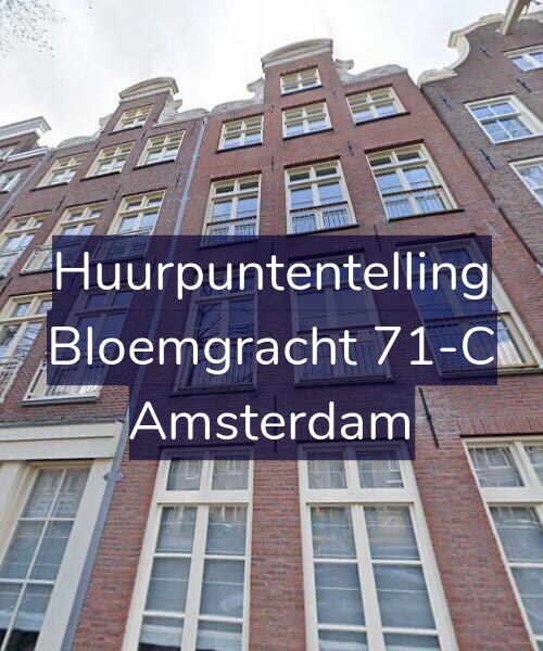 Foto gevel Huurpuntentelling voor Bloemgracht 71-C, Amsterdam