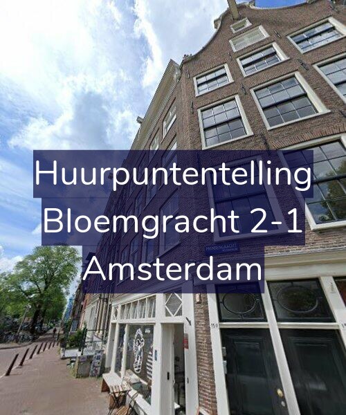 Foto gevel Huurpuntentelling voor Bloemgracht 2-1, Amsterdam
