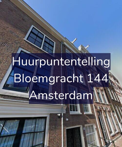 Foto gevel Huurpuntentelling voor Bloemgracht 144, Amsterdam