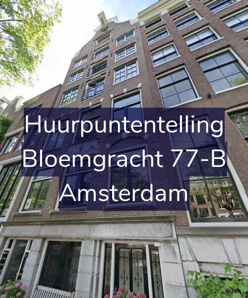 Foto gevel Huurpuntentelling voor Bloemgracht 77-B, Amsterdam