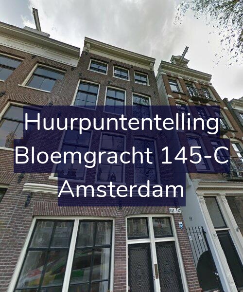 Foto gevel Huurpuntentelling voor Bloemgracht 145-C, Amsterdam