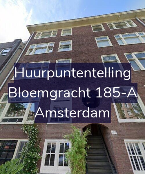 Foto gevel Huurpuntentelling voor Bloemgracht 185-A, Amsterdam