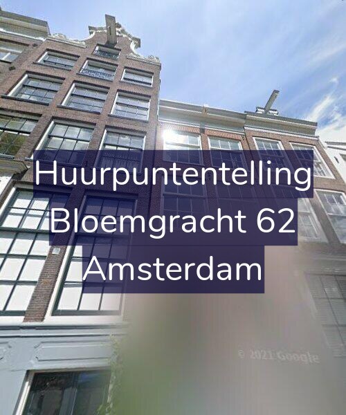 Foto gevel Huurpuntentelling voor Bloemgracht 62, Amsterdam