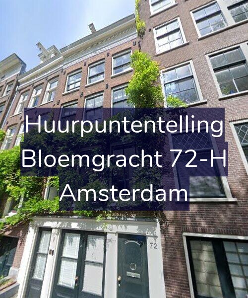Foto gevel Huurpuntentelling voor Bloemgracht 72-H, Amsterdam