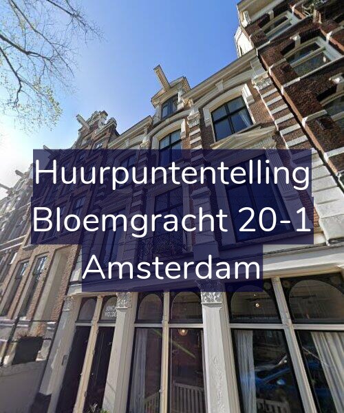Foto gevel Huurpuntentelling voor Bloemgracht 20-1, Amsterdam