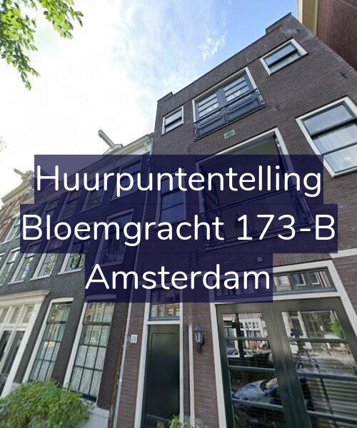 Foto gevel Huurpuntentelling voor Bloemgracht 173-B, Amsterdam