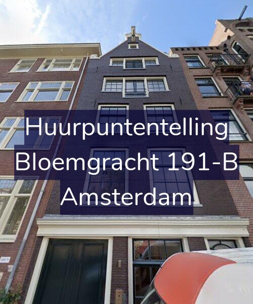 Foto gevel Huurpuntentelling voor Bloemgracht 191-B, Amsterdam