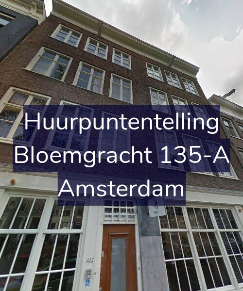 Foto gevel Huurpuntentelling voor Bloemgracht 135-A, Amsterdam