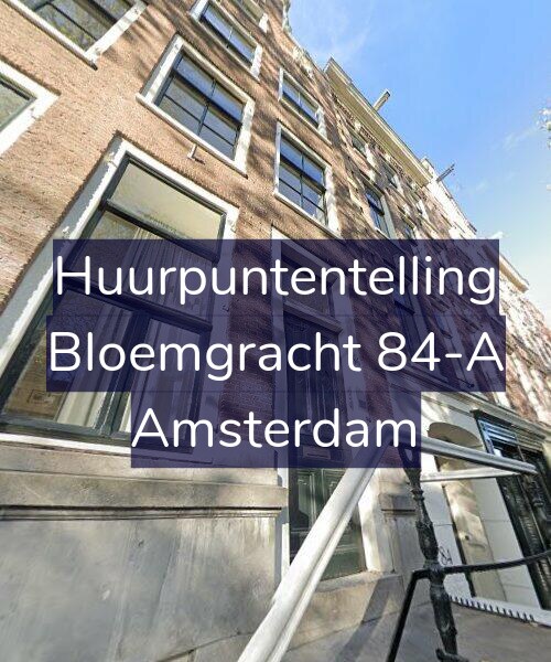 Foto gevel Huurpuntentelling voor Bloemgracht 84-A, Amsterdam