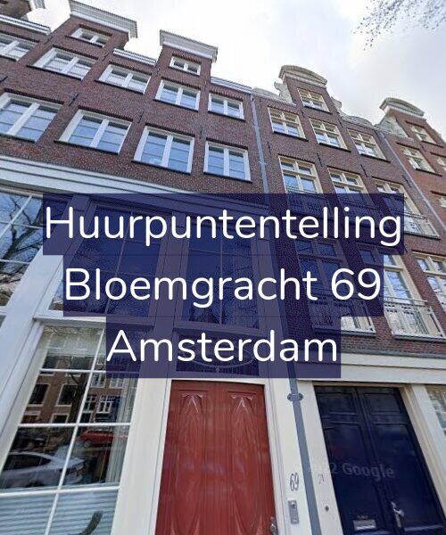 Foto gevel Huurpuntentelling voor Bloemgracht 69, Amsterdam