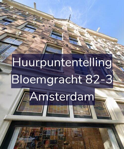 Foto gevel Huurpuntentelling voor Bloemgracht 82-3, Amsterdam