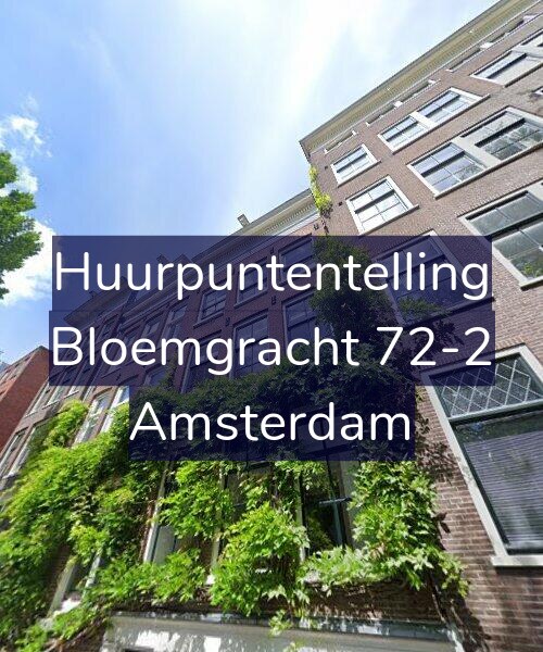 Foto gevel Huurpuntentelling voor Bloemgracht 72-2, Amsterdam