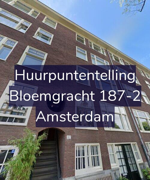 Foto gevel Huurpuntentelling voor Bloemgracht 187-2, Amsterdam