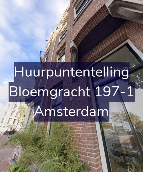 Foto gevel Huurpuntentelling voor Bloemgracht 197-1, Amsterdam