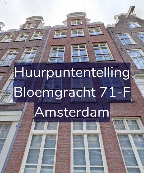 Foto gevel Huurpuntentelling voor Bloemgracht 71-F, Amsterdam