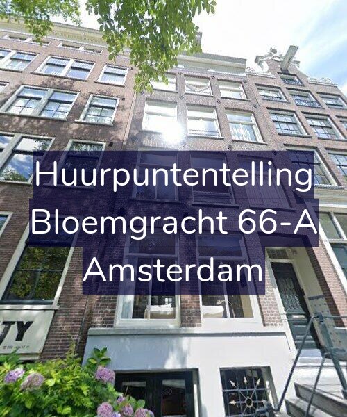 Foto gevel Huurpuntentelling voor Bloemgracht 66-A, Amsterdam