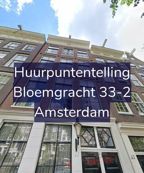 Foto gevel Huurpuntentelling voor Bloemgracht 33-2, Amsterdam
