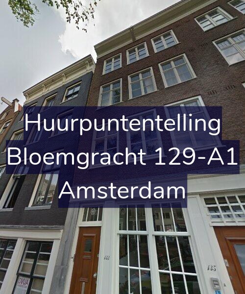 Foto gevel Huurpuntentelling voor Bloemgracht 129-A1, Amsterdam
