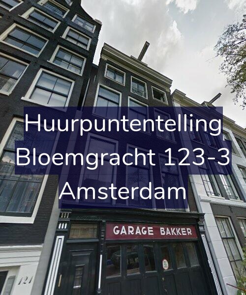 Foto gevel Huurpuntentelling voor Bloemgracht 123-3, Amsterdam
