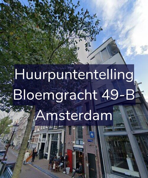 Foto gevel Huurpuntentelling voor Bloemgracht 49-B, Amsterdam