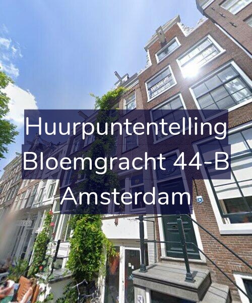 Foto gevel Huurpuntentelling voor Bloemgracht 44-B, Amsterdam