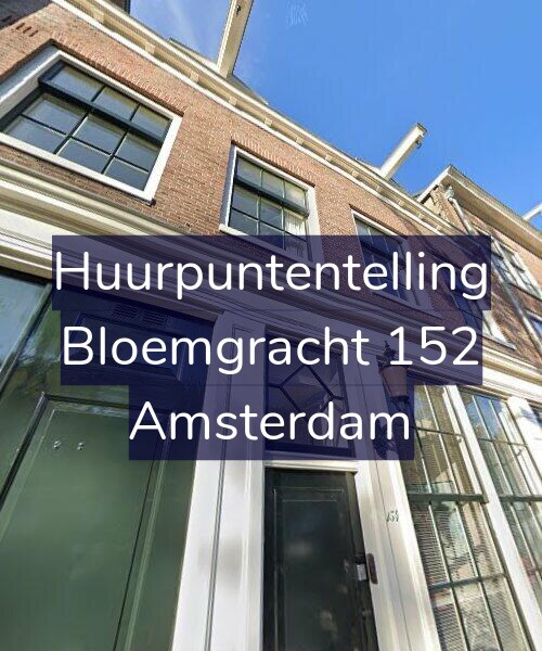 Foto gevel Huurpuntentelling voor Bloemgracht 152, Amsterdam