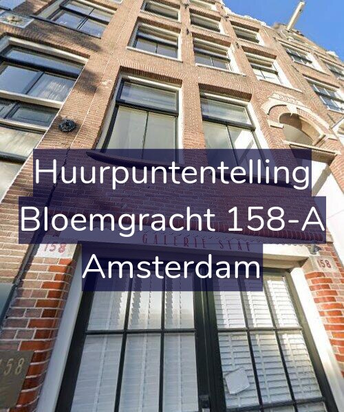 Foto gevel Huurpuntentelling voor Bloemgracht 158-A, Amsterdam