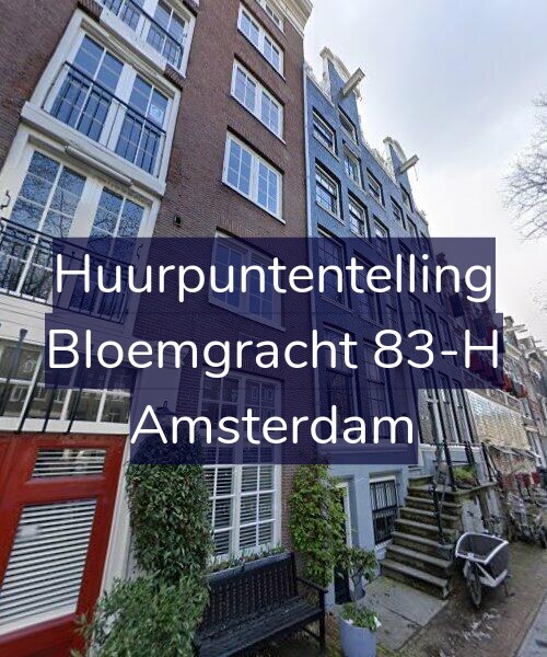 Foto gevel Huurpuntentelling voor Bloemgracht 83-H, Amsterdam