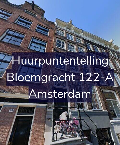 Foto gevel Huurpuntentelling voor Bloemgracht 122-A, Amsterdam