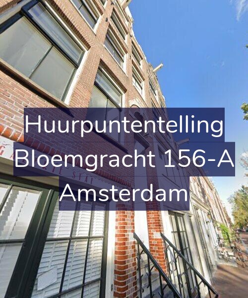 Foto gevel Huurpuntentelling voor Bloemgracht 156-A, Amsterdam