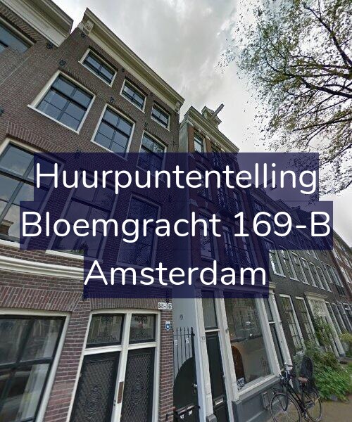 Foto gevel Huurpuntentelling voor Bloemgracht 169-B, Amsterdam