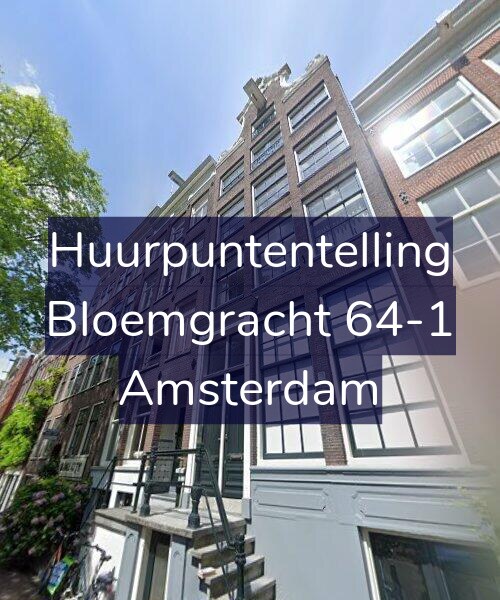 Foto gevel Huurpuntentelling voor Bloemgracht 64-1, Amsterdam