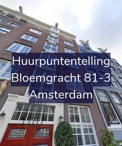 Foto gevel Huurpuntentelling voor Bloemgracht 81-3, Amsterdam