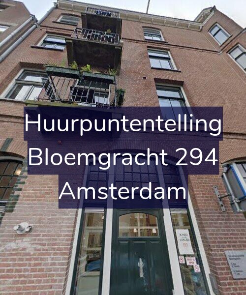 Foto gevel Huurpuntentelling voor Bloemgracht 294, Amsterdam