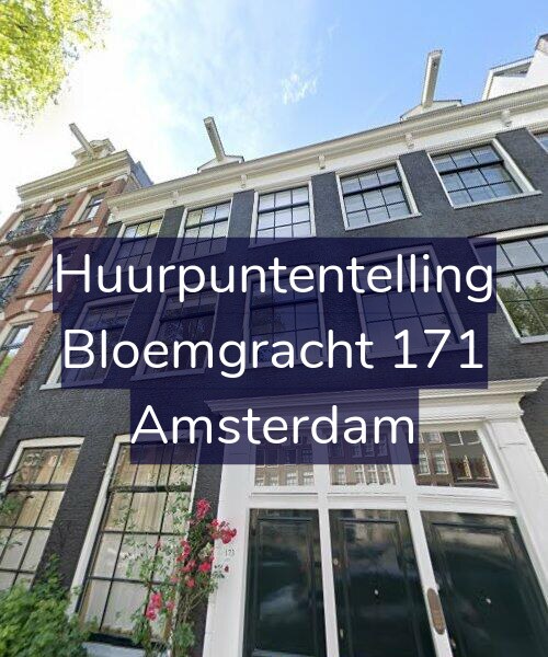 Foto gevel Huurpuntentelling voor Bloemgracht 171, Amsterdam