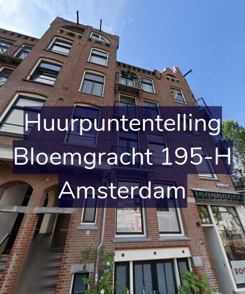 Foto gevel Huurpuntentelling voor Bloemgracht 195-H, Amsterdam