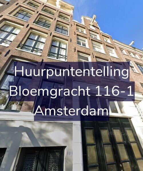 Foto gevel Huurpuntentelling voor Bloemgracht 116-1, Amsterdam