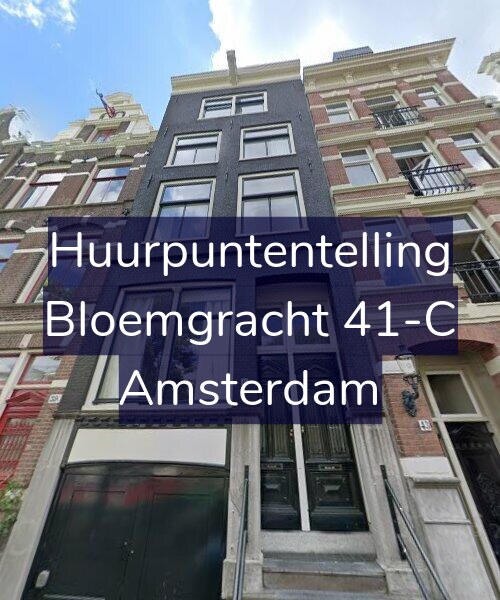 Foto gevel Huurpuntentelling voor Bloemgracht 41-C, Amsterdam