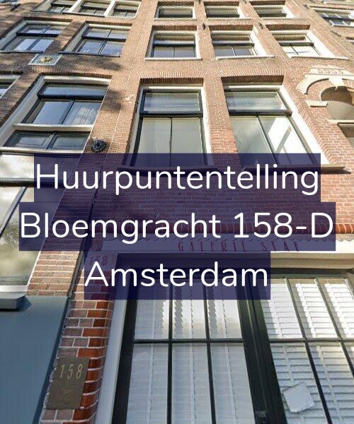 Foto gevel Huurpuntentelling voor Bloemgracht 158-D, Amsterdam