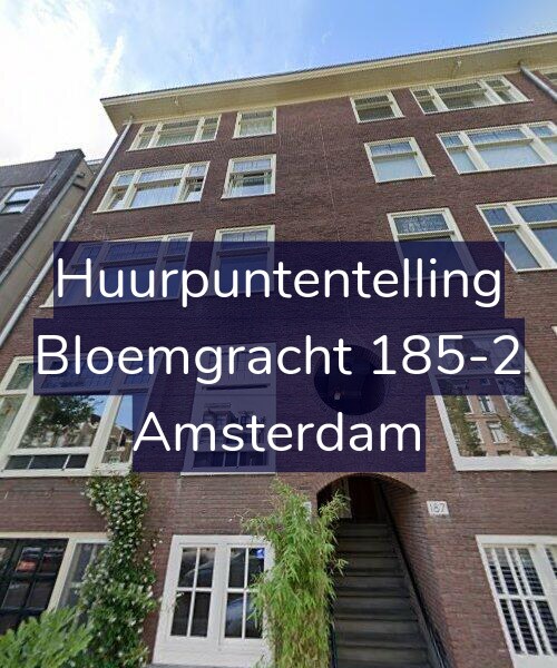 Foto gevel Huurpuntentelling voor Bloemgracht 185-2, Amsterdam
