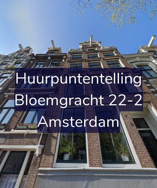 Foto gevel Huurpuntentelling voor Bloemgracht 22-2, Amsterdam