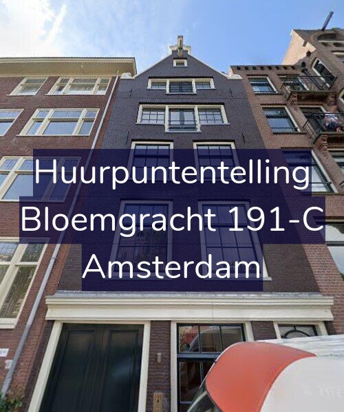 Foto gevel Huurpuntentelling voor Bloemgracht 191-C, Amsterdam
