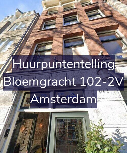 Foto gevel Huurpuntentelling voor Bloemgracht 102-2V, Amsterdam