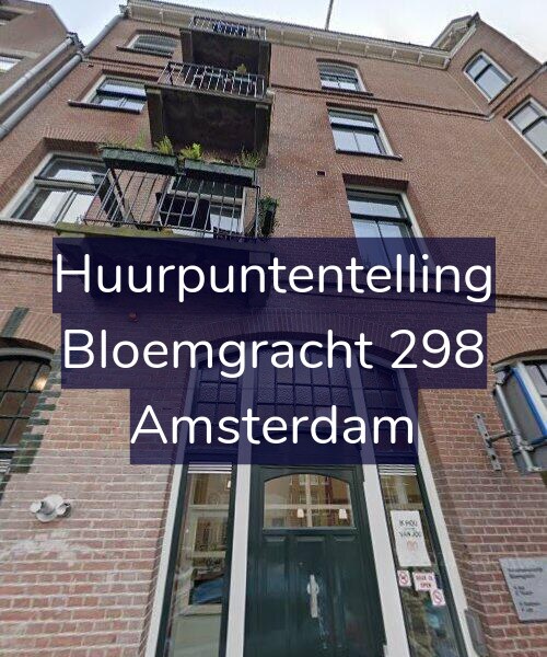 Foto gevel Huurpuntentelling voor Bloemgracht 298, Amsterdam