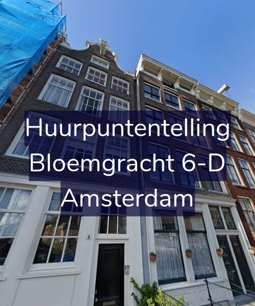 Foto gevel Huurpuntentelling voor Bloemgracht 6-D, Amsterdam
