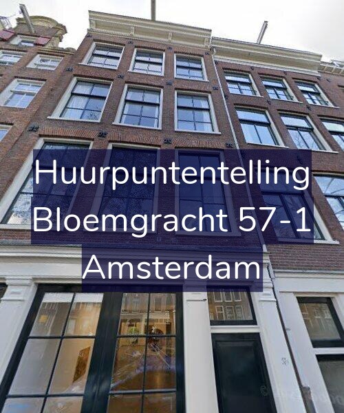 Foto gevel Huurpuntentelling voor Bloemgracht 57-1, Amsterdam
