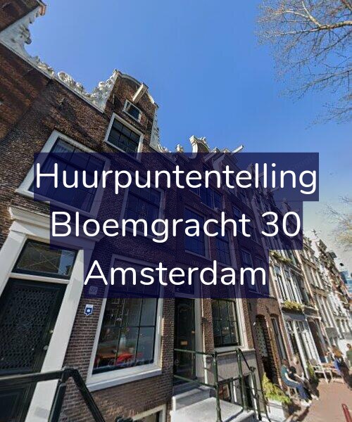 Foto gevel Huurpuntentelling voor Bloemgracht 30, Amsterdam